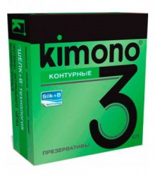 Презервативы Kimono контурные 3 шт.