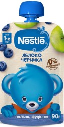 Пюре, Nestle (Нестле) 90 г яблоко черника с 5 мес пауч